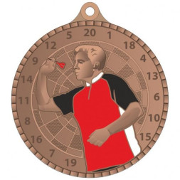 Медаль №3673 (Дартс, диаметр 55 мм, металл)