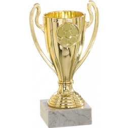 Кубок №2820 (Футбол, высота 13 см, цвет золото, размер таблички 45x15 мм)