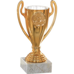 Кубок №2820 (Футбол, высота 13 см, цвет бронза-серебро, размер таблички 45x15 мм)