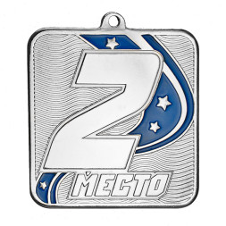 Медаль №2265 (2 место, размер 57x60 мм, металл, цвет серебро)
