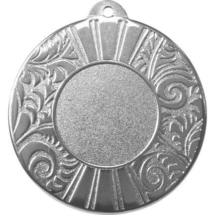 Медаль №187 (Диаметр 50 мм, металл, цвет серебро. Место для вставок: лицевая диаметр 25 мм, обратная сторона диаметр 45 мм)