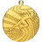 Медаль №92 (Бег, диаметр 40 мм, металл, цвет золото. Место для вставок: обратная сторона диаметр 35 мм)