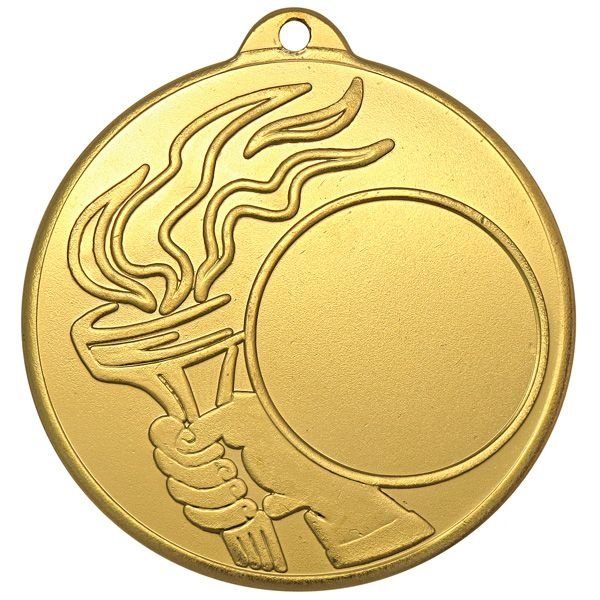 Медаль №189 (Диаметр 50 мм, металл, цвет золото. Место для вставок: лицевая диаметр 25 мм, обратная сторона диаметр 45 мм)
