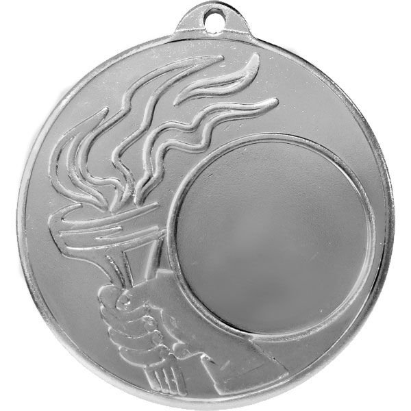 Медаль №189 (Диаметр 50 мм, металл, цвет серебро. Место для вставок: лицевая диаметр 25 мм, обратная сторона диаметр 45 мм)