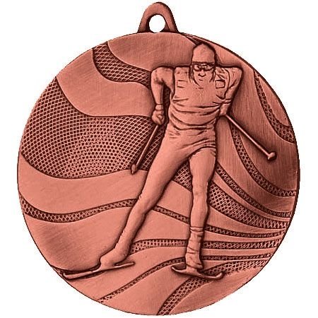 Медаль MMC 3350/В лыжник (D-50мм, s-2,5мм)