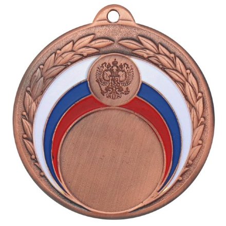 Медаль №196 (Диаметр 50 мм, металл, цвет бронза. Место для вставок: лицевая диаметр 25 мм, обратная сторона диаметр 45 мм)