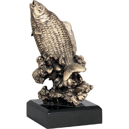 Фигурка №87 (Рыба, высота 23 см, искусственный камень, размер таблички 90x20 мм)