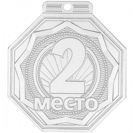 Медаль MZP 501-55/SM 2 место (50х55 мм, s-2 мм) сталь