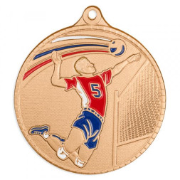 Медаль №3610 (Волейбол, диаметр 50 мм, металл, цвет бронза. Место для вставок: обратная сторона диаметр 45 мм)