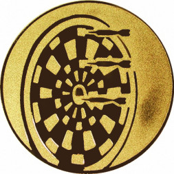 Жетон №35 (Дартс, диаметр 50 мм, цвет золото)