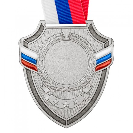 Медаль MZP 558-65/SM с лентой (56х65 мм, D-25 мм, s-2 мм)
