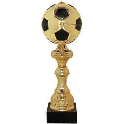 Кубок №301 (Футбол, высота 29 см, цвет золото-чёрный, размер таблички 70x25 мм)