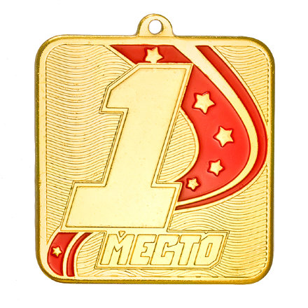 Медаль MZ 54-80/G 1 место (57х60 мм, s-2,5 мм)