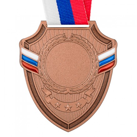 Медаль MZP 558-65/ВM с лентой (56х65 мм, D-25 мм, s-2 мм)