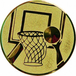 Жетон №15 (Баскетбол, диаметр 50 мм, цвет золото)