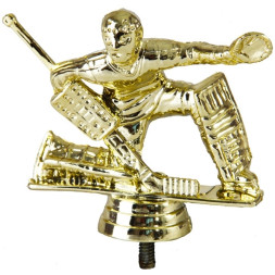 Фигурка №457 (Хоккей, высота 9 см, цвет золото, пластик)