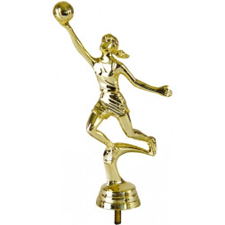 Фигурка №885 (Баскетбол, Женщины, высота 17 см, цвет золото, пластик)