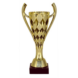 Кубок №4217 (Высота 21 см, цвет золото-синий, размер таблички 45x15 мм)
