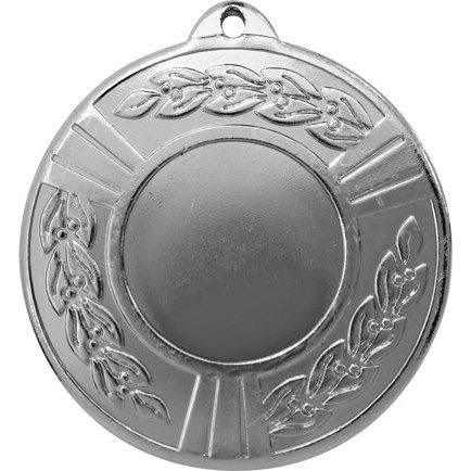 Медаль №191 (Диаметр 50 мм, металл, цвет серебро. Место для вставок: лицевая диаметр 25 мм, обратная сторона диаметр 45 мм)
