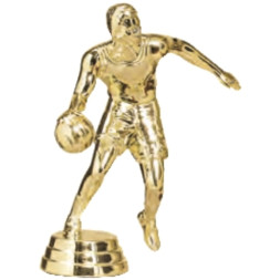 Фигурка №886 (Баскетбол, высота 12 см, цвет золото, пластик)