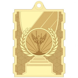 Медаль №3532 (Ника, диаметр 50 мм, металл, цвет золото. Место для вставок: обратная сторона размер по шаблону)