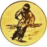 Жетон №49 (Мотокросс, диаметр 50 мм, цвет золото)