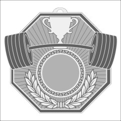 Медаль MZ 76-80/S (78х71 мм, D-25 мм, s-2,5 мм)