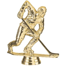 Фигурка №923 (Хоккей, высота 11 см, цвет золото, пластик)