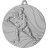 Медаль №117 (Хоккей, диаметр 50 мм, металл, цвет серебро. Место для вставок: обратная сторона диаметр 45 мм)